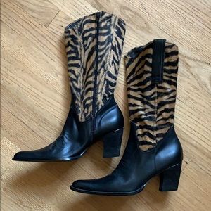 Tiger cowboy boots